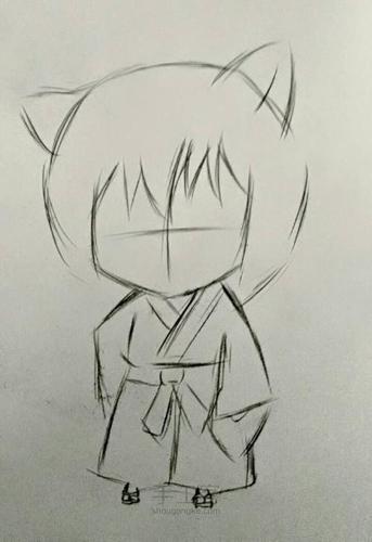 q版人物简笔画巴卫