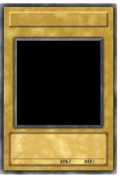 求游戏王怪兽空卡!