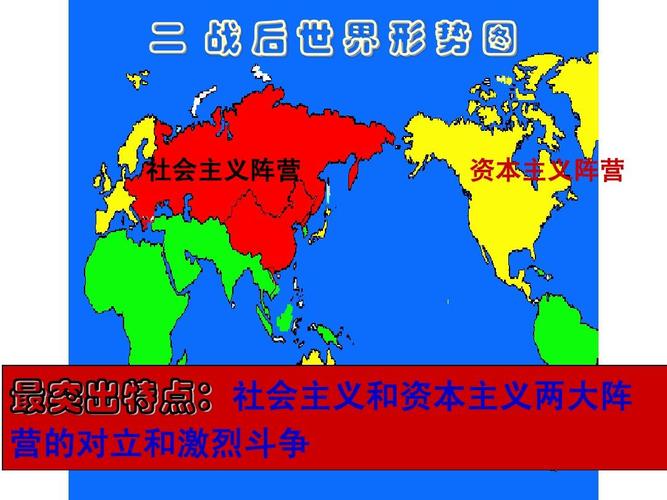 二 战后世界形势图 社会主义阵营 资本主义阵营 最突出特点:社会主义