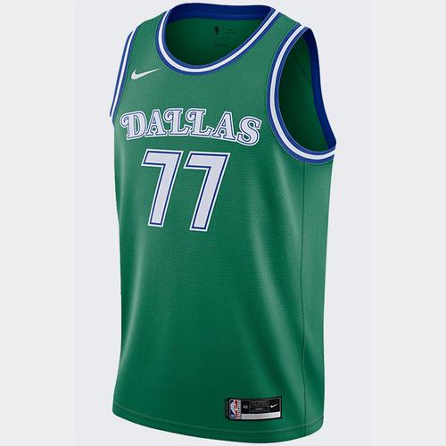 nike耐克正品nba达拉斯独行侠东契奇77号复古限定球衣cn1021