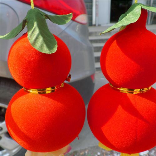 天寿殡葬用品 厂家直销 端午节塑料加绒葫芦 清明节 端午节用品