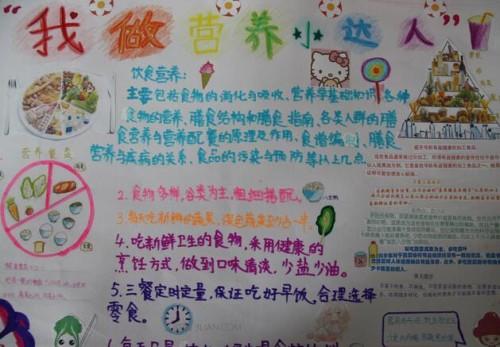 全国学生营养日手抄报图片