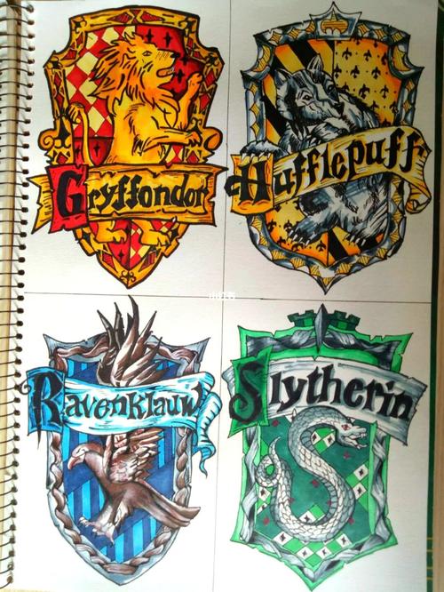 霍格沃兹四大学院徽章