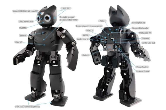 仿真机器人darwin-op分解图  2012 robotis