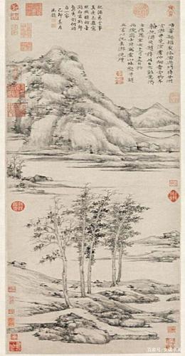 《虞山林壑图》