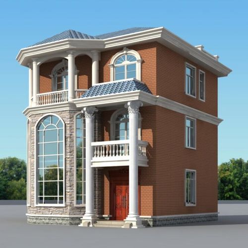 农村自建房设计图9x11,9×11农村自建房设计图 9x11米农村精致欧式三层自建房设计图