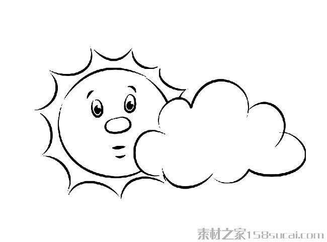 幼儿可爱太阳3简笔画