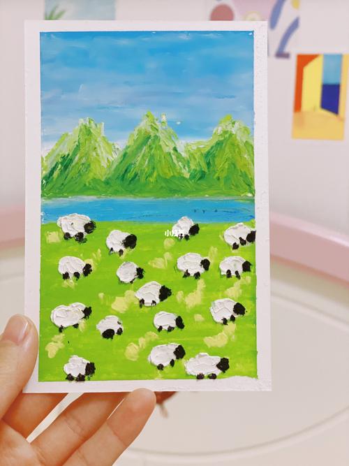 小羊怎么画啊_油画棒_兴趣爱好_绘画