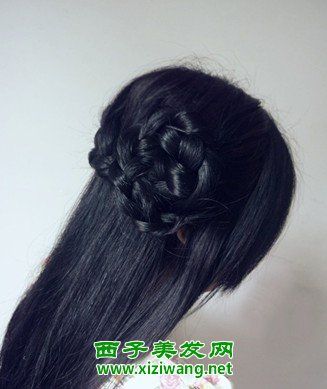 不同款式编辫子发型扎法图解(2)
