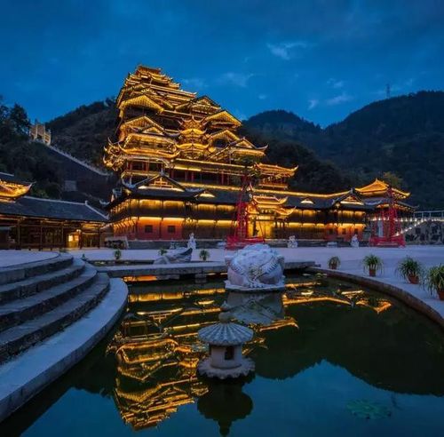 蚩尤九黎城的夜游景色,让你瞬间穿越千年!