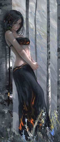 5k手机竖屏分辨率1080x2560鬼刀风铃北漠公主wlop插画