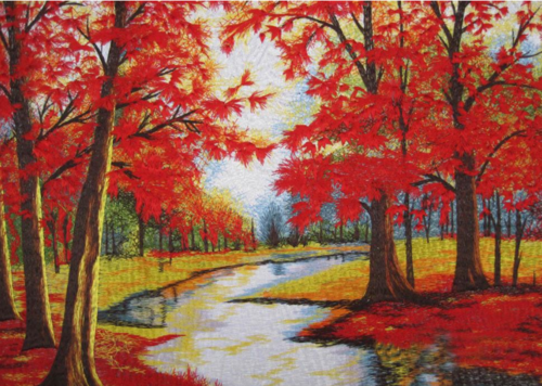 秋天的水粉画图片欣赏