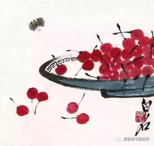 齐白石《樱桃图》