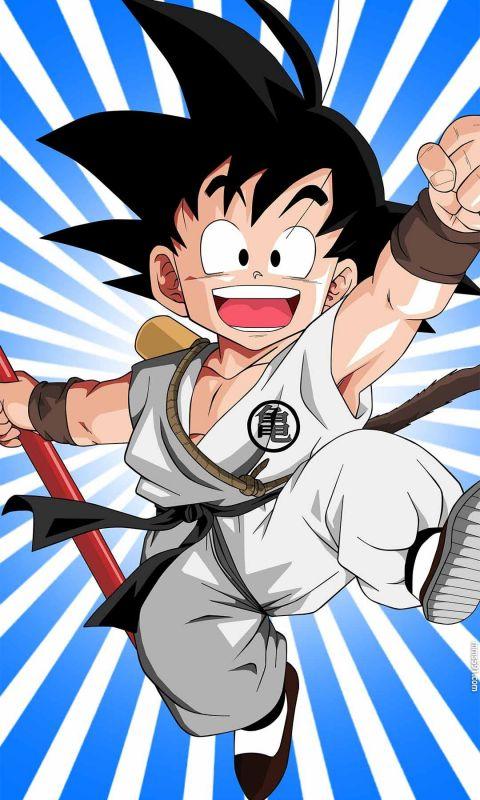 七龙珠长尾巴的孙悟空小时候坐筋斗云手机壁纸图片集(3)