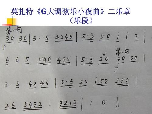 莫扎特《 大调弦乐小夜曲 大调弦乐小夜曲》 莫扎特《g大调弦乐小夜曲