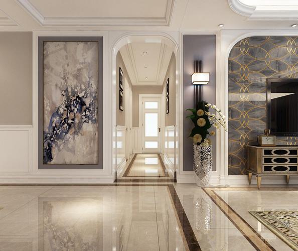 大户型时尚欧式家装修过道图片1/9