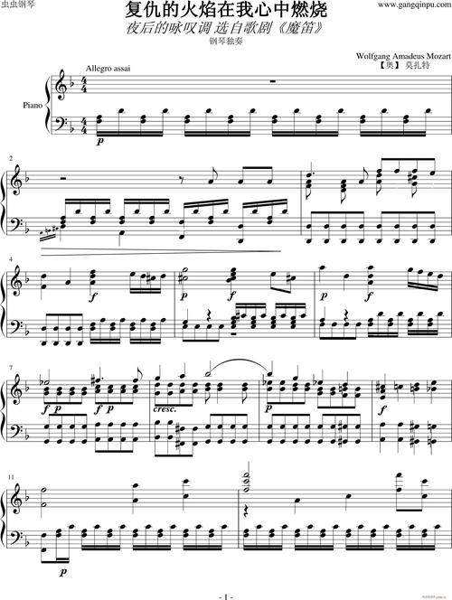 曲谱名复仇的火焰在我心中燃烧吉他谱