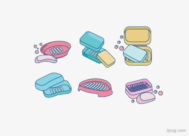 矢量家用卫生用品肥皂