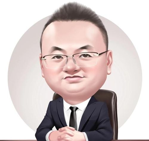 分享一组适合男士用的手绘微信头像,领导气质,真人手绘商务漫画风头像