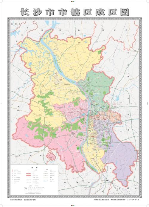 长沙市行政区划图2017pdf2页