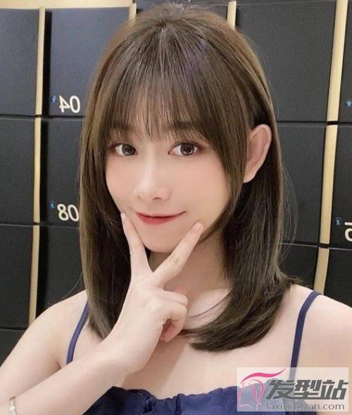 最好看的锁骨发直发 头发不长不短不要太美了