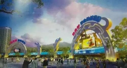 太湖龙之梦乐园,计划投资200亿元,是一个集星级酒店群,太湖古镇