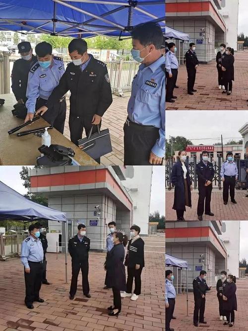 旗政府副旗长,公安局党委书记,局长卢文锋检查校园安全