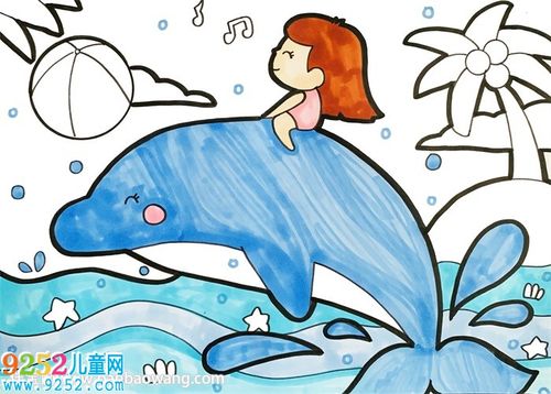 热闹的夏天儿童画 小学生手抄报素材