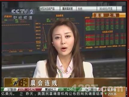 cctv2《环球经济连线》女主持杨磊