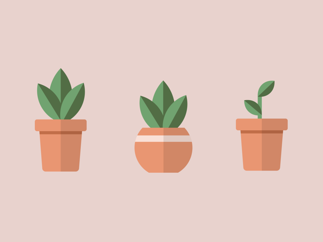 上次临摹的插画,练习扁平化风格