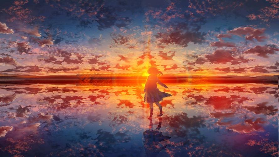 【夕阳黄昏】唯美画风的二次元动漫风景壁纸【电脑壁纸 (四) 】