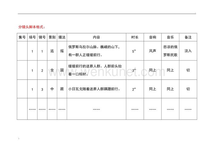分镜头脚本格式.doc