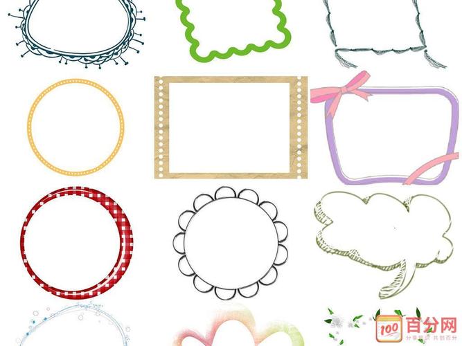 简约的英语手抄报边框图片大全