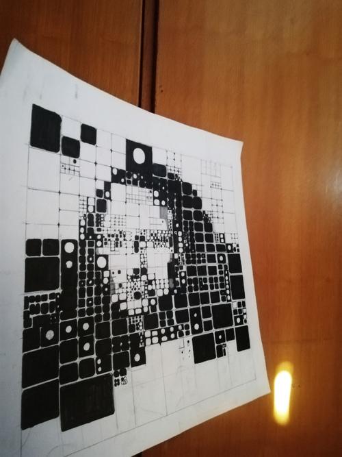 点线面的蒙娜丽莎_(:з」∠)_要远看(_)