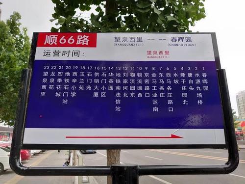 顺义再增顺66路公交车,站点,线路图公布