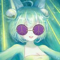 蔡文姬墨镜大佬头像 蔡文姬戴墨镜超霸气头像_微信