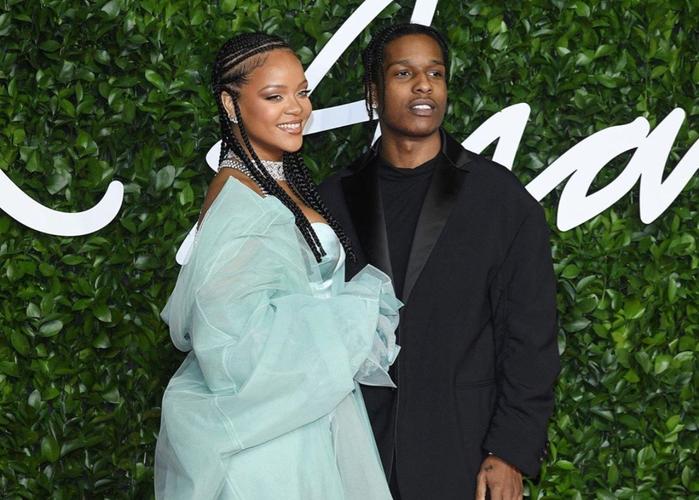 rihanna and asap rocky represent fenty at british
