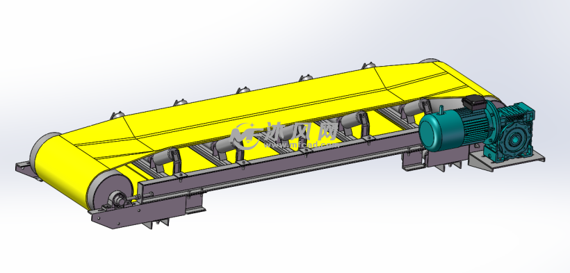 皮带输送机模型三维sw模型