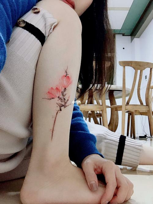 小腿纹身_纹身_花语_朋友圈_小清新_纹身也清新_美妆