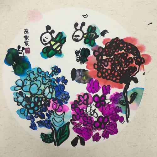 《花团锦簇》镜片纸·启蒙·少儿美术