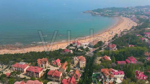 【4k原创】青岛八大关风景区航拍素材_3840x2160_高清