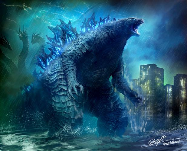 p站大神笔下的怪兽之王哥斯拉