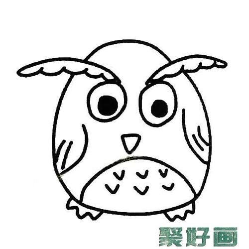 猫头鹰的画法简笔画步骤怎么画简笔画教程