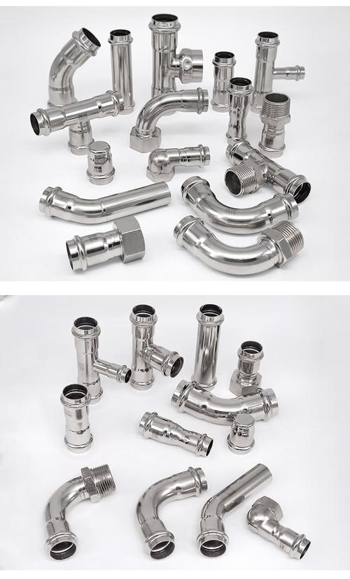 不锈钢管件卡压式 薄壁不锈钢管304 弯头卡压式管件可