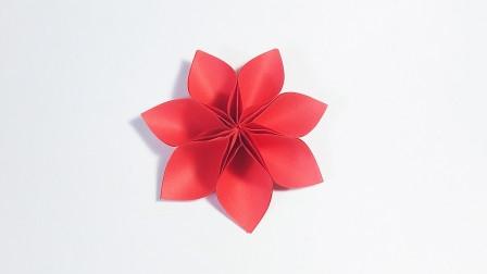 七瓣花心折纸 手工折纸大全-蒲城教育文学网