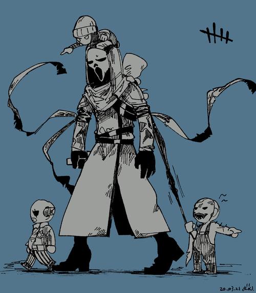 dead by daylight#黎明杀机#同人图之鬼面