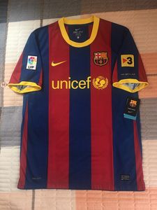 巴塞罗那 巴萨1011赛季主场球迷版球衣 含10号印字梅西