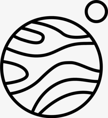 火星图像简笔画