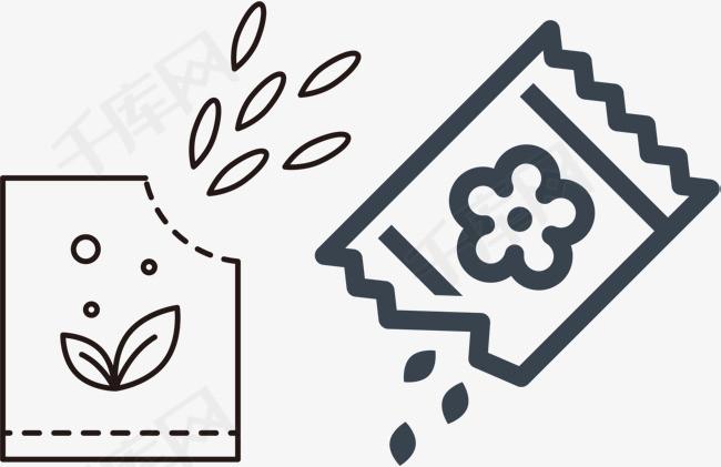 卡通线描肥料简笔画透明png