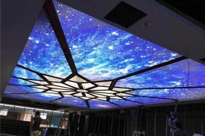 成都软膜天花动感灯箱星空顶价格
